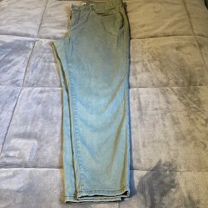 Style and Co ultra skinny army green jeans